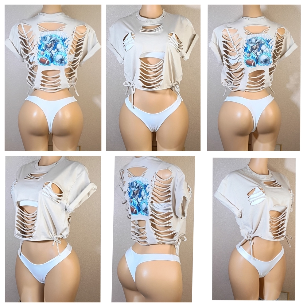 Dallas Cowboys Custom Crop Top
